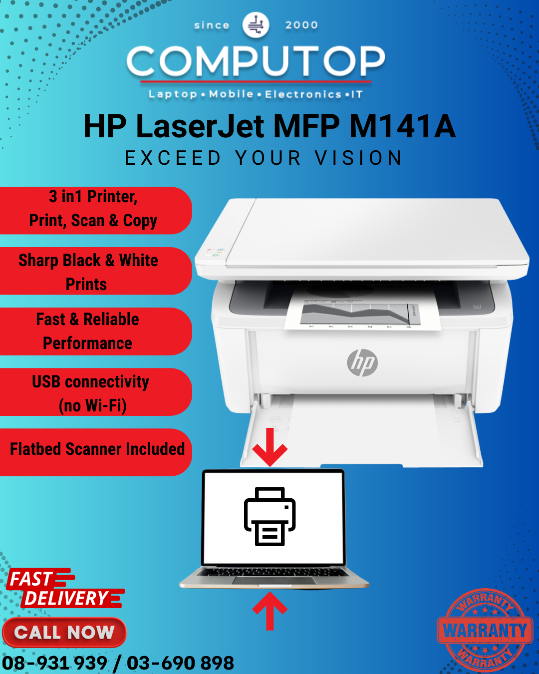 HP Laser Jet MFP M141A